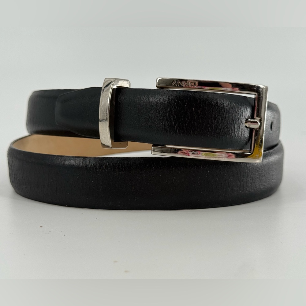 DKNY Black‎ Leather Belt M